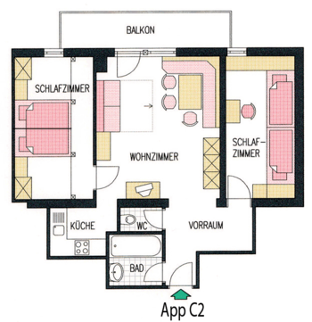Floor plan appartement C2